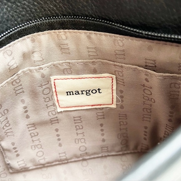 Margot Anthropologie Kari Mini Square Pebbled Leather Crossbody Bag in Black - Picture 7 of 8